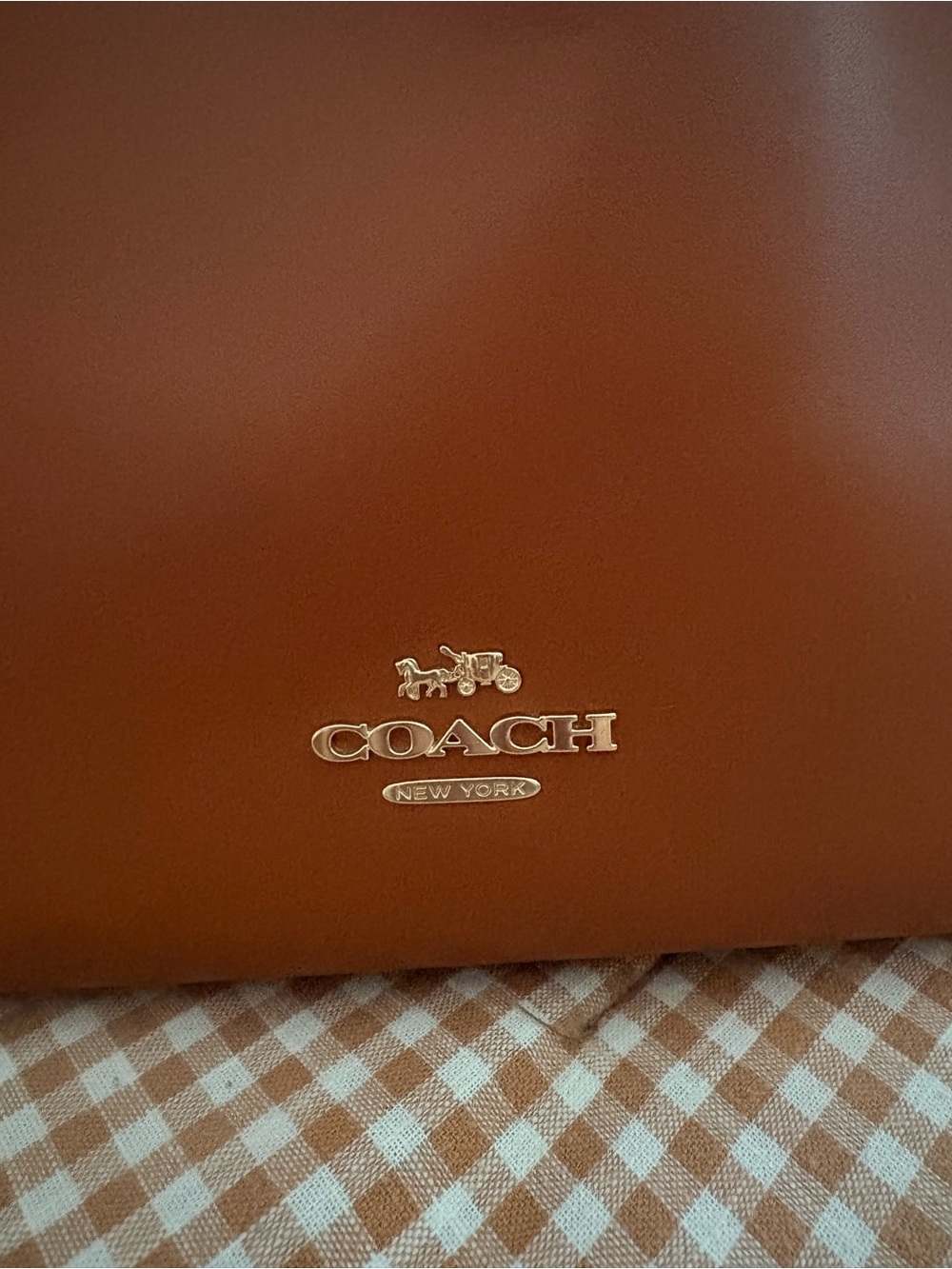 COACH Hadley Brown Leather Tote Bag - Turnlock Detail - Picture 2 of 12